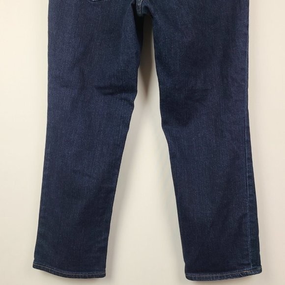 Land's End Mid Rise Crop Blue Jean Womens Sz 8 - Picture 6 of 14